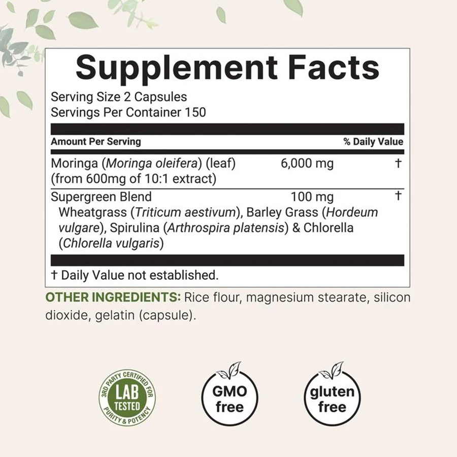 Moringa Supergreens Dietary Supplement best