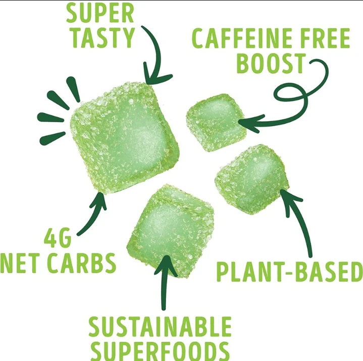 SuperGummies Uplifting Caffeine Free Green Apple Flavored Superfood Gummies SuperGummies Uplifting Caffeine Free Green Apple Flavored Superfood Gummies